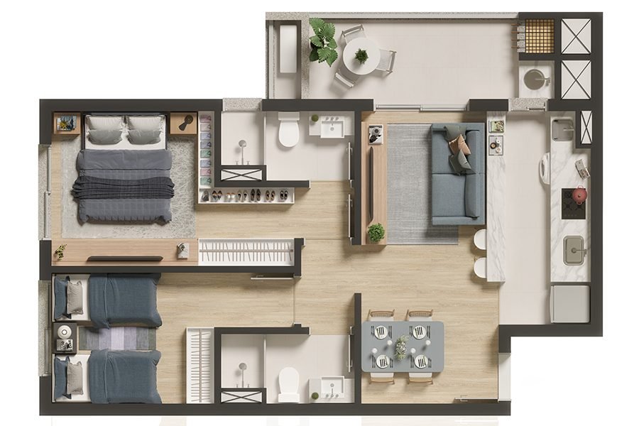 AP00100 Planta Tipo 001